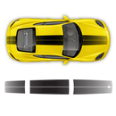 Exclusive Series Faded Double Stripes Over The Top for Cayman / Boxster black