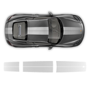 Exclusive Series Faded Double Stripes Over The Top for Cayman / Boxster black