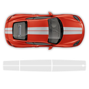 Exclusive Series Double Stripes Over The Top for Cayman / Boxster black