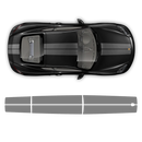 Exclusive Series Double Stripes Over The Top for Cayman / Boxster black