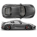 THIN Martini Racing stripes set for Porsche Cayman / Boxster Martini grayscale