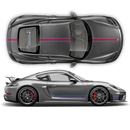 THIN Martini Racing stripes set for Porsche Cayman / Boxster Martini Regular