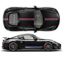 THIN Martini Racing stripes set for Porsche Cayman / Boxster Martini Regular