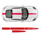 Contoured Racing Decals set in one color, for Cayman / Boxster 2005 - 2020