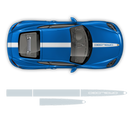 Contoured Racing Decals set in one color, for Cayman / Boxster 2005 - 2020