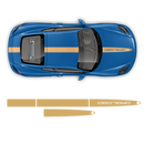 Contoured Racing Decals set in one color, for Cayman / Boxster 2005 - 2020