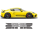 Contoured Racing Decals set in one color, for Cayman / Boxster 2005 - 2020
