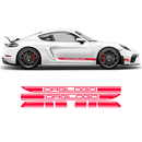 Contoured Racing Decals set in one color, for Cayman / Boxster 2005 - 2020