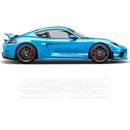 Contoured Racing Decals set in one color, for Cayman / Boxster 2005 - 2020