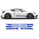 Contoured Racing Decals set in one color, for Cayman / Boxster 2005 - 2020