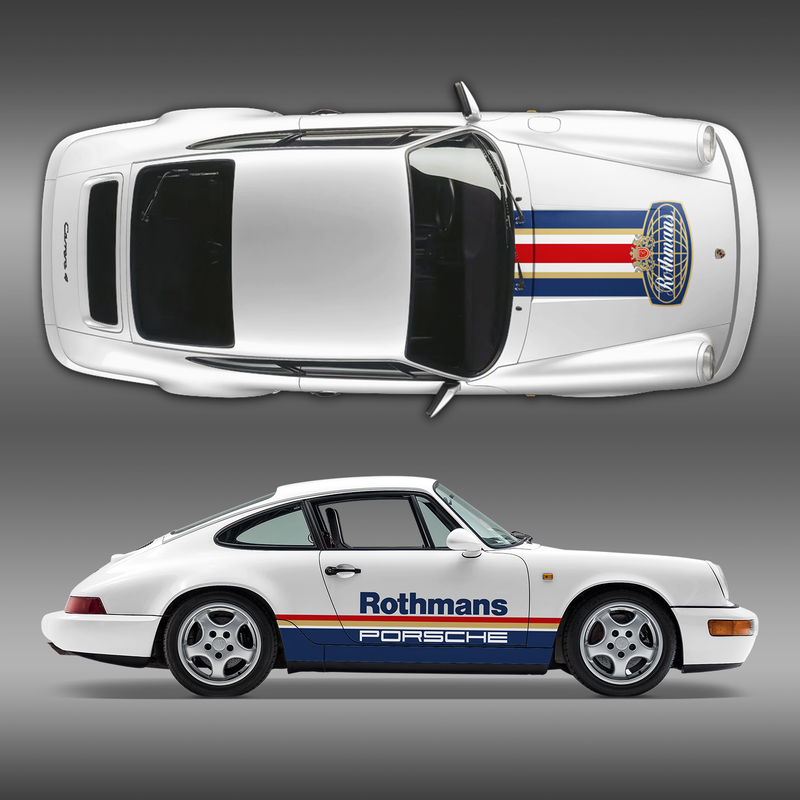Custom Rothmans Racing Stripes set, Classic Carrera