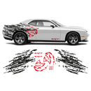 Shredded Hellcat Side Graphic, for Dodge Challenger 2008 - 2020