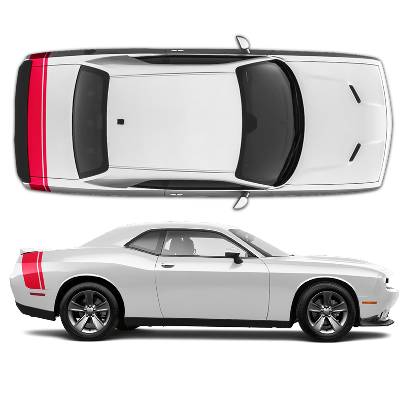 Mopar Style Trunk Stripe for Dodge Challenger 2008 - 2020 black