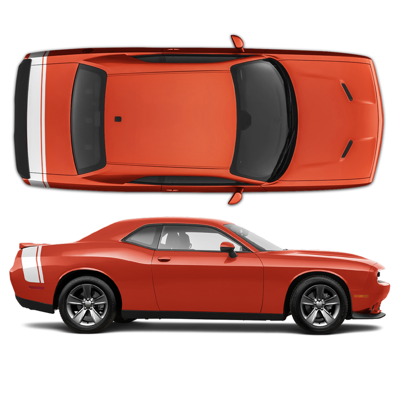 Mopar Style Trunk Stripe for Dodge Challenger 2008 - 2020 black