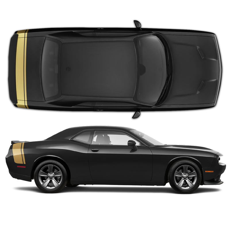 Mopar Style Trunk Stripe for Dodge Challenger 2008 - 2020 black