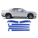 Short Side Stripes in One Color for Dodge Challenger 2011 - 2024