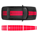 PULSE Rally Top stripes for Hood/Roof/Trunk, Dodge Challenger 2009 - 2018 black