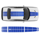 PULSE Rally Top stripes for Hood/Roof/Trunk, Dodge Challenger 2009 - 2018 black