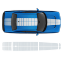 PULSE Rally Top stripes for Hood/Roof/Trunk, Dodge Challenger 2009 - 2018 black