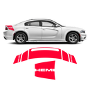 Daytona Style Trunk / Hood Stripes, for Dodge Charger 2015 - 2019