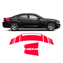 Daytona Style Trunk / Hood Stripes, for Dodge Charger 2015 - 2019