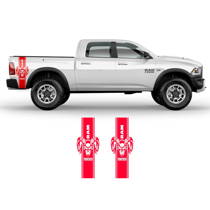 1500 RAM Vertical Graphic decals, for Dodge RAM