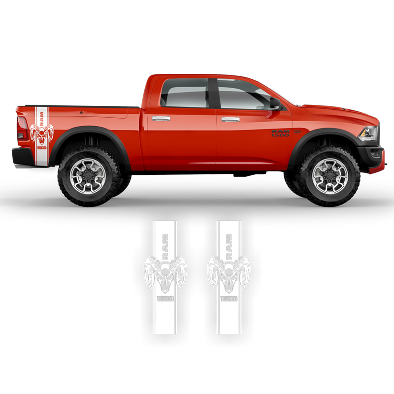 1500 RAM Vertical Graphic decals, for Dodge RAM