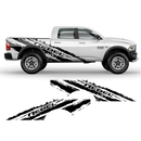 SCRATCHED REBEL Side Graphic, for Dodge RAM