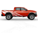 SCRATCHED REBEL Side Graphic, for Dodge RAM