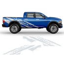 SCRATCHED REBEL Side Graphic, for Dodge RAM