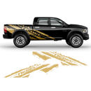 SCRATCHED REBEL Side Graphic, for Dodge RAM