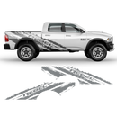 SCRATCHED REBEL Side Graphic, for Dodge RAM