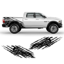 Skull Scratched side graphic for Dodge RAM (fit any truck) black