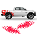 Skull Scratched side graphic for Dodge RAM (fit any truck) black