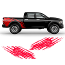 Skull Scratched side graphic for Dodge RAM (fit any truck) black