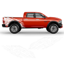 Skull Scratched side graphic for Dodge RAM (fit any truck) black