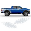 Skull Scratched side graphic for Dodge RAM (fit any truck) black