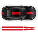 Porsche Dual Racing Stripes Over The Top for Carrera / Cayman / Boxster