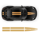 Porsche Dual Racing Stripes Over The Top for Carrera / Cayman / Boxster