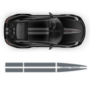Porsche Dual Racing Stripes Over The Top for Carrera / Cayman / Boxster