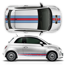 Martini Style Racing Stripes Set, for Fiat 500