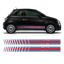 Martini Style Racing Stripes Set, for Fiat 500