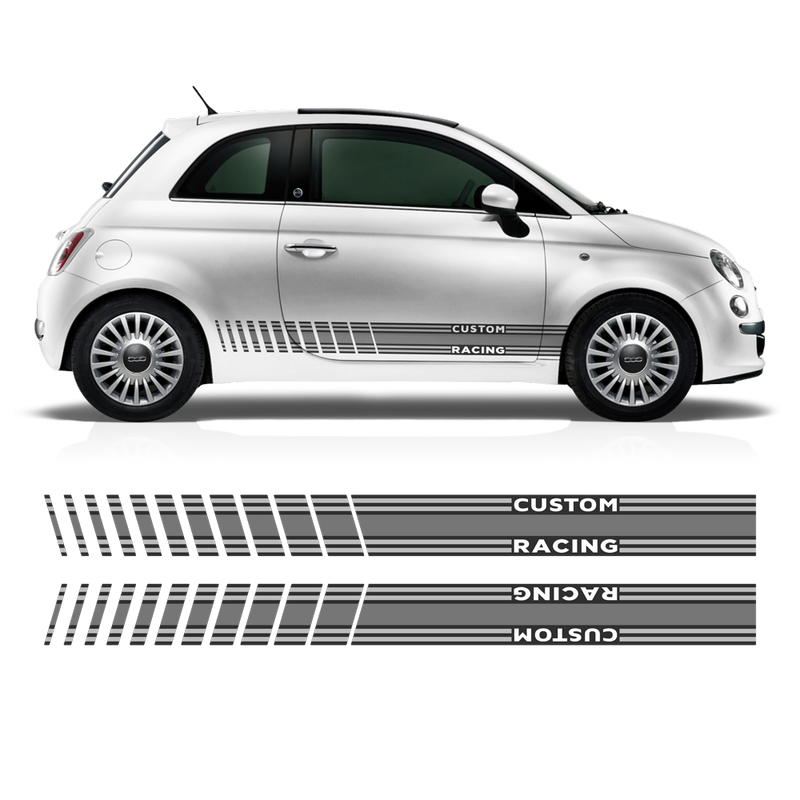 Martini Style Racing Stripes Set, for Fiat 500