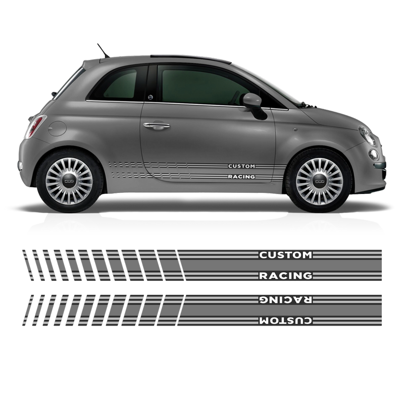 Martini Style Racing Stripes Set, for Fiat 500