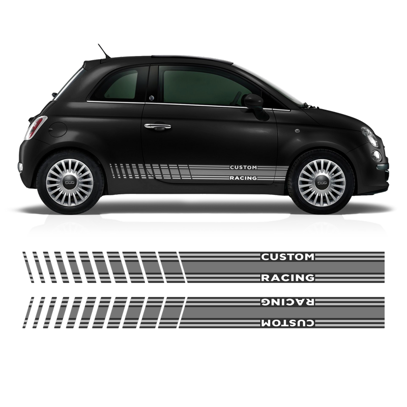 Martini Style Racing Stripes Set, for Fiat 500