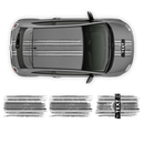 SCRATCHED MARTINI Style Racing STRIPES, for Fiat 500