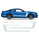 Accent Side Graphics, for Mustang 2005 - 2014 black