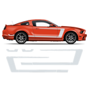 Accent Side Graphics, for Mustang 2005 - 2014 black