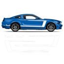 Accent Side Graphics, for Mustang 2005 - 2014 black