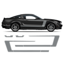 Accent Side Graphics, for Mustang 2005 - 2014 black